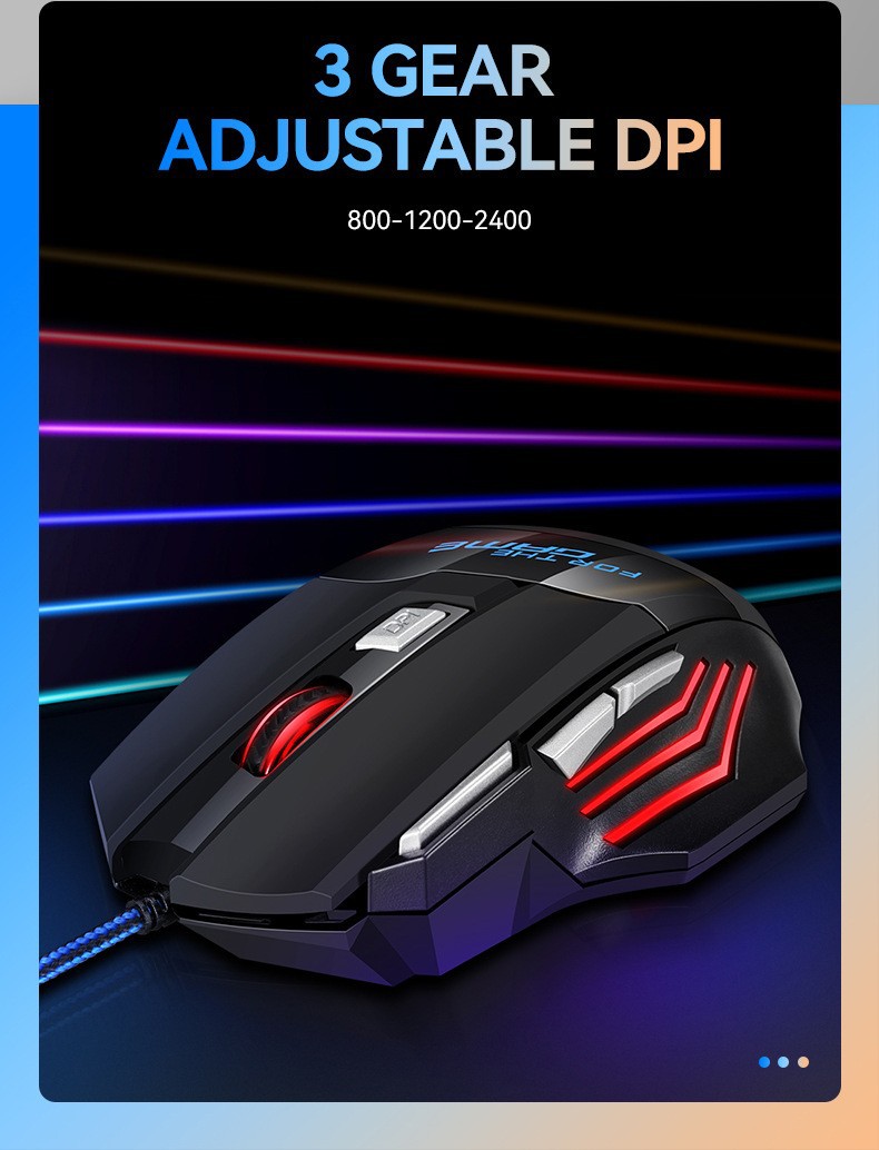 Wired Game Mouse 7-Button Dazzling Breath Light Game Mouse Проводная игровая мышь 7-кнопочная игровая мышь с ослепительной подсветкой