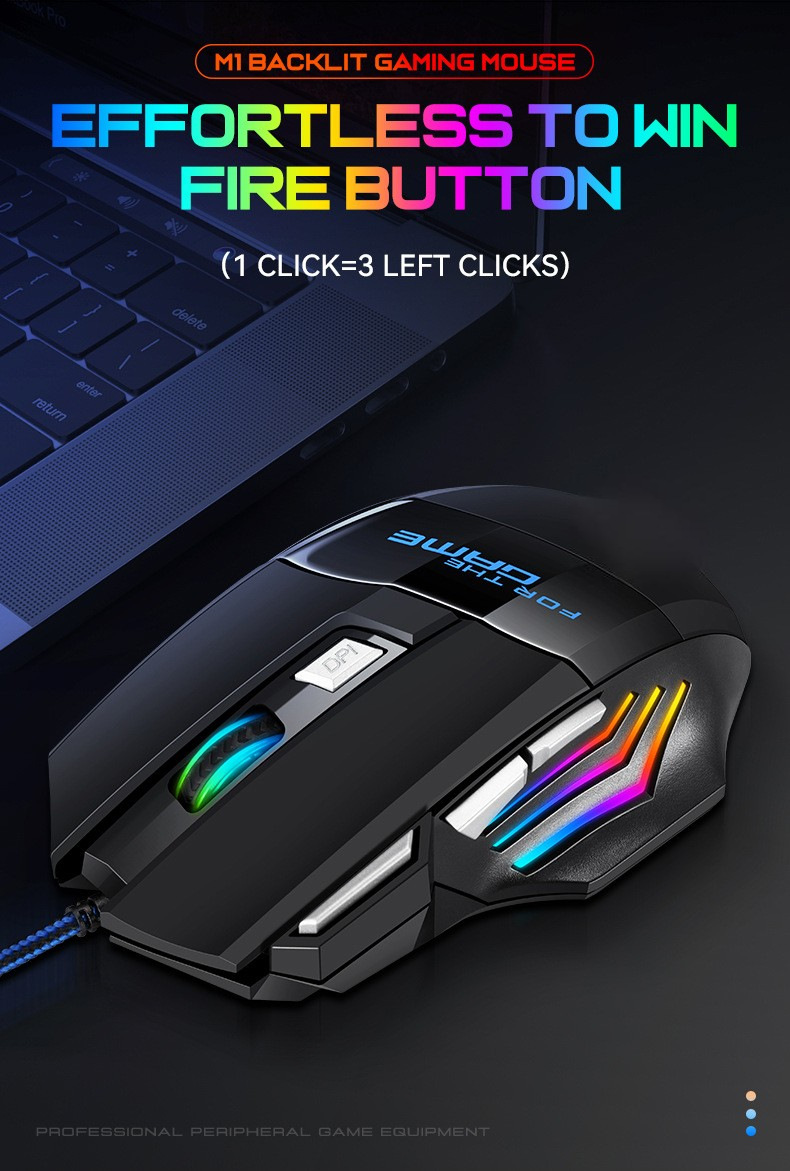 Wired Game Mouse 7-Button Dazzling Breath Light Game Mouse Проводная игровая мышь 7-кнопочная игровая мышь с ослепительной подсветкой