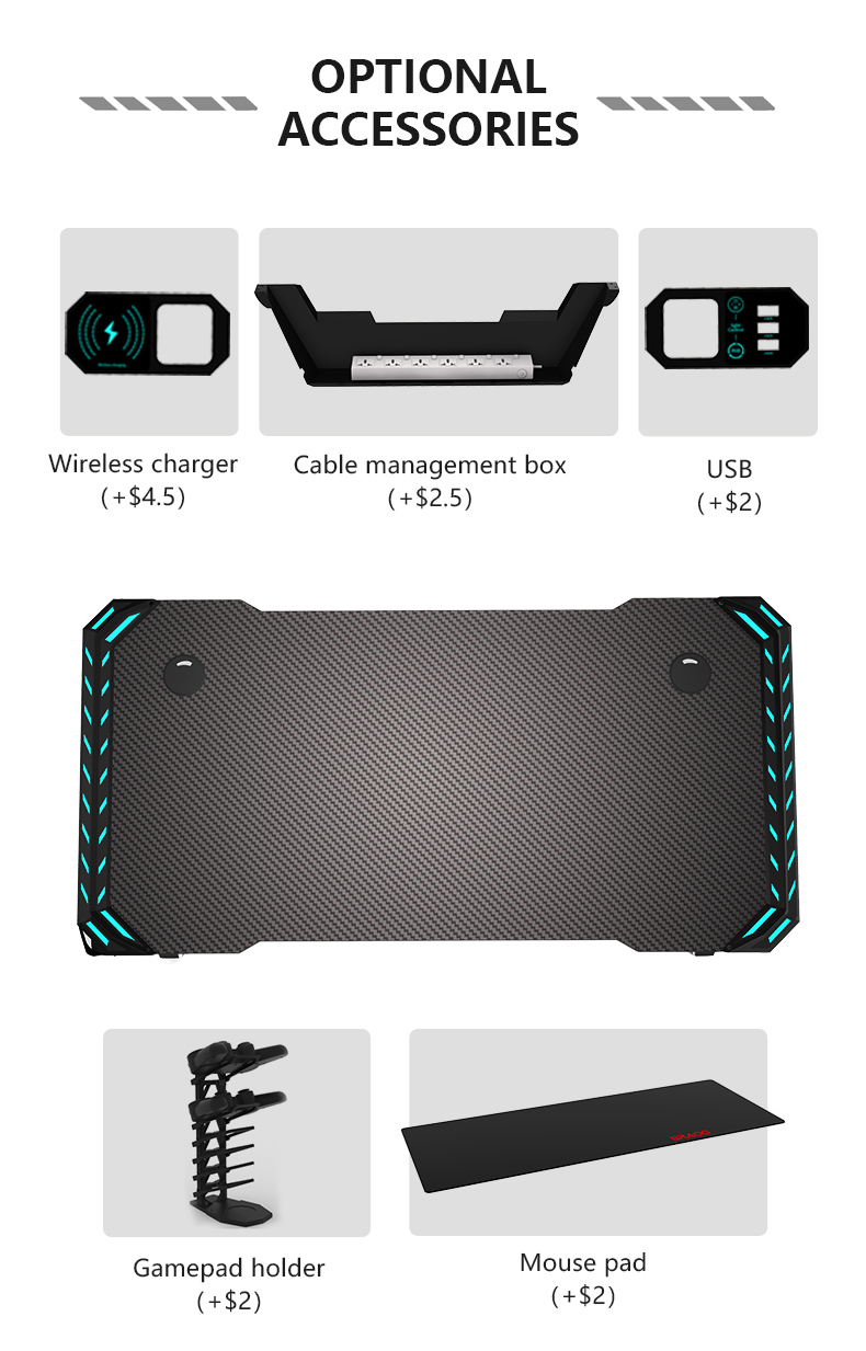 T Shaped Eco-friendly Ergonomic Design Office Gaming Desk T1-C Т-образный экологически чистый эргономичный дизайн офисного игрового стола T1-C