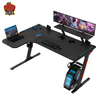Игровой стол Aor Esports L-образной формы из экологически чистой ДСП с RGB подсветкой, 140/160 см L1-7