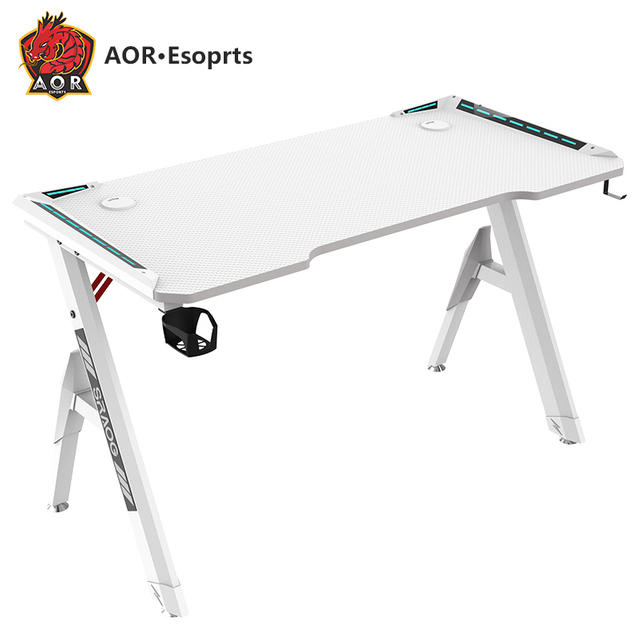 Экологичный интегрированный игровой стол R-образной формы с подсветкой RGB